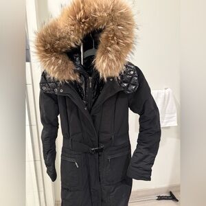 Moncler Elegant Black Puffer Coat